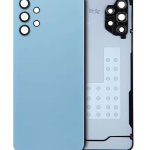 Samsung Galaxy A32 5G İle Uyumlu Arka Kapak Camı Kamera Lensiyle Uyumlu (A326 2021) (Servis Paketi) (Harika Mavi)