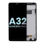 Samsung Galaxy A32 5G İle Uyumlu İçin Çerçeveli ekran (A326F/B/M/2021) (Uluslararası Çift Sim Modeli) (Servis Paketi) (Harika Siyah)  LCD Ekranı