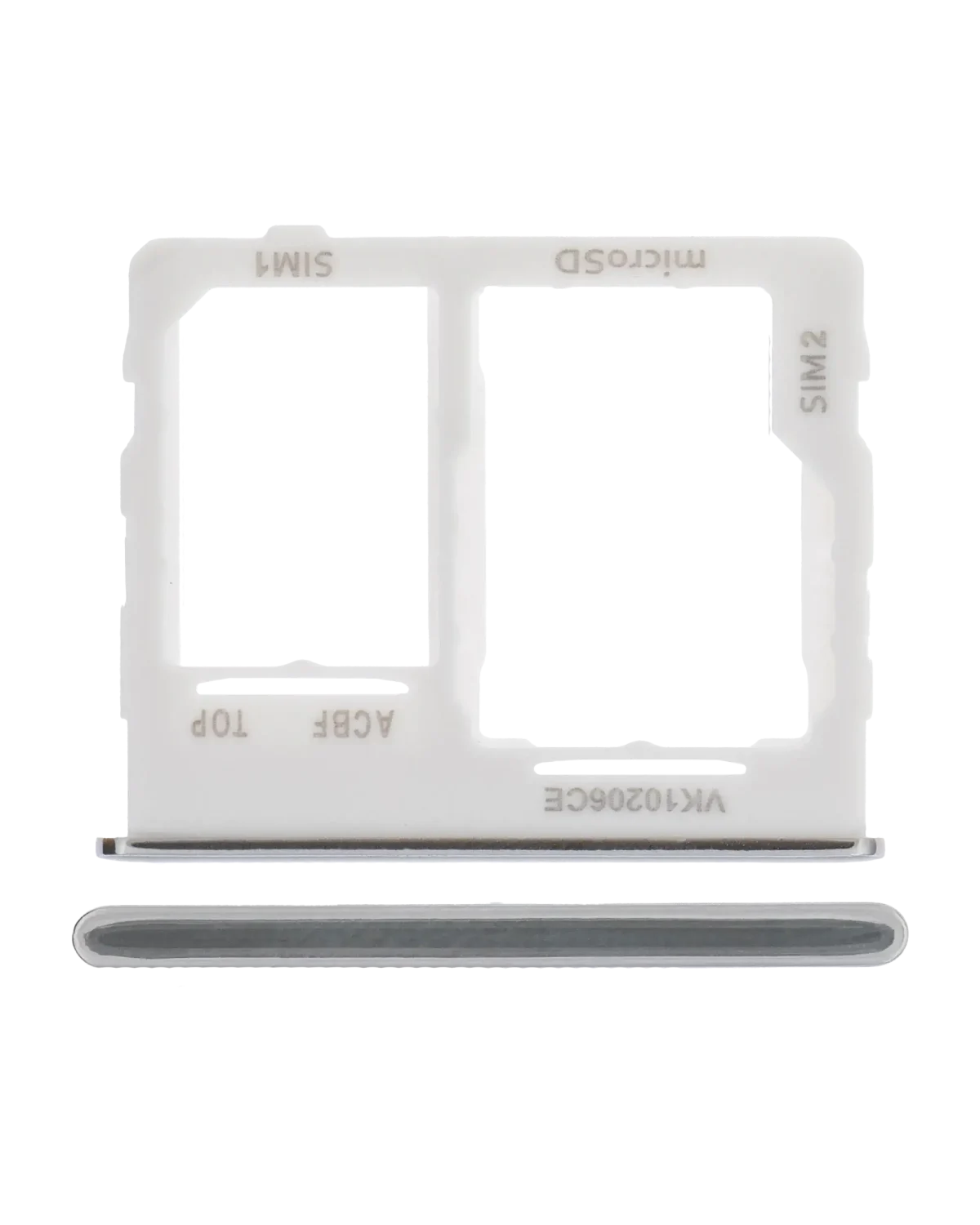 Samsung Galaxy A32 5G İle Uyumlu İle Uyumlu Çift Sim Kart Tepsisi (A326 2021) (Harika Beyaz)