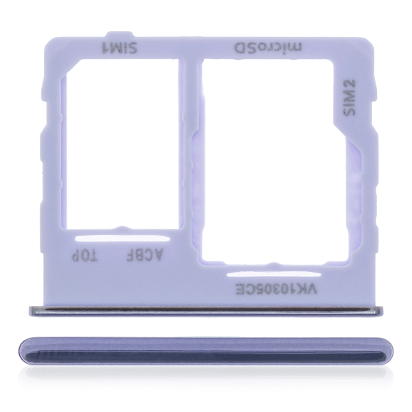 Samsung Galaxy A32 5G İle Uyumlu İle Uyumlu Çift Sim Kart Tepsisi (A326 2021) (Harika Menekşe)