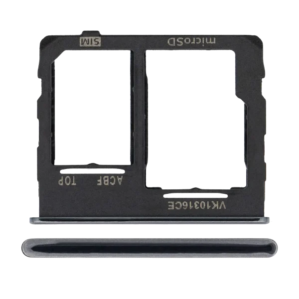 Samsung Galaxy A32 5G İle Uyumlu İle Uyumlu Tek Sim Kart Tepsisi (A326 2021) (Harika Siyah)