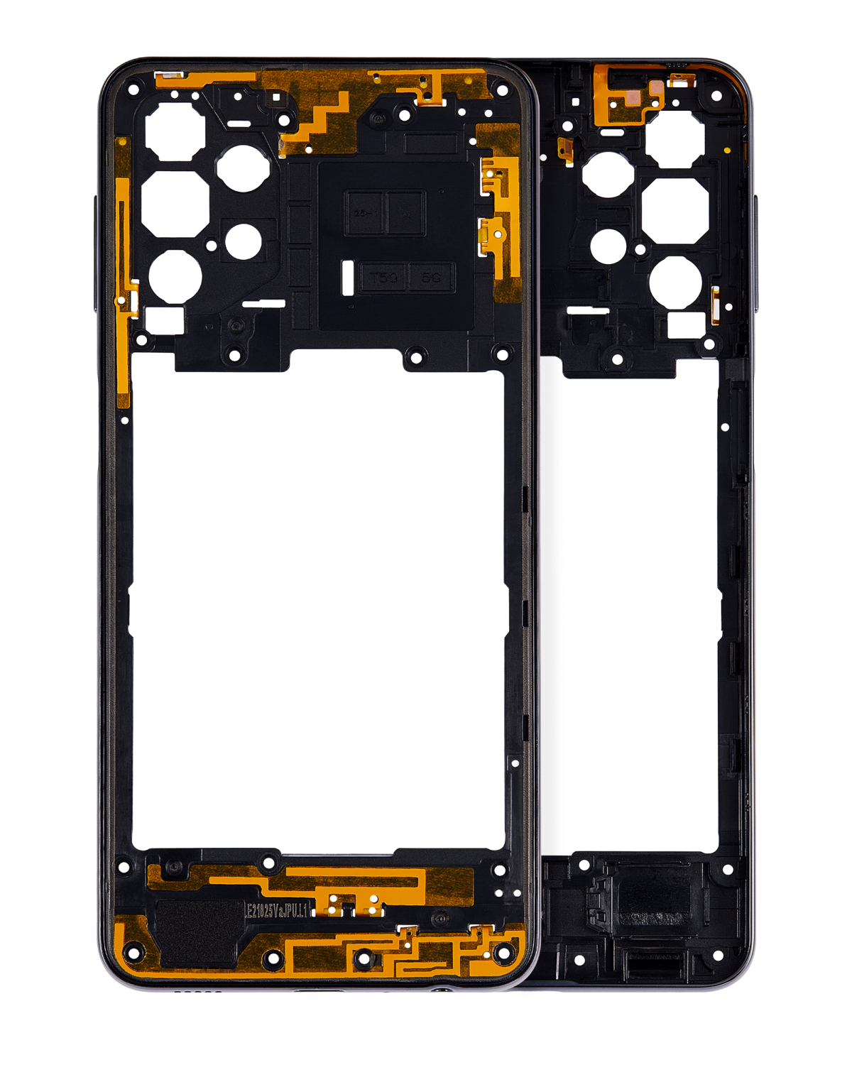 Samsung Galaxy A32 5G İle Uyumlu  Orta Çerçeve Kasası (A326 2021) (Harika Siyah)