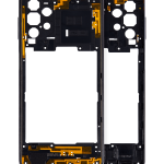 Samsung Galaxy A32 5G İle Uyumlu  Orta Çerçeve Kasası (A326 2021) (Harika Siyah)