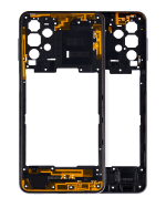 Samsung Galaxy A32 5G İle Uyumlu  Orta Çerçeve Kasası (A326 2021) (Harika Siyah)