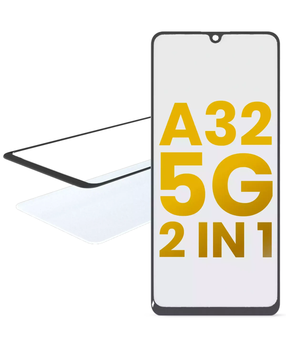 Samsung Galaxy A32 İle Uyumlu (A325 2021) OCA Önceden Kurulu 2'si 1 Arada Ön Cam - Görsel 6