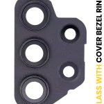 Samsung Galaxy A32 İle Uyumlu Arka Kamera Lensi Çerçeveli Halkalı (A325 2021) (Tüm Renkler)