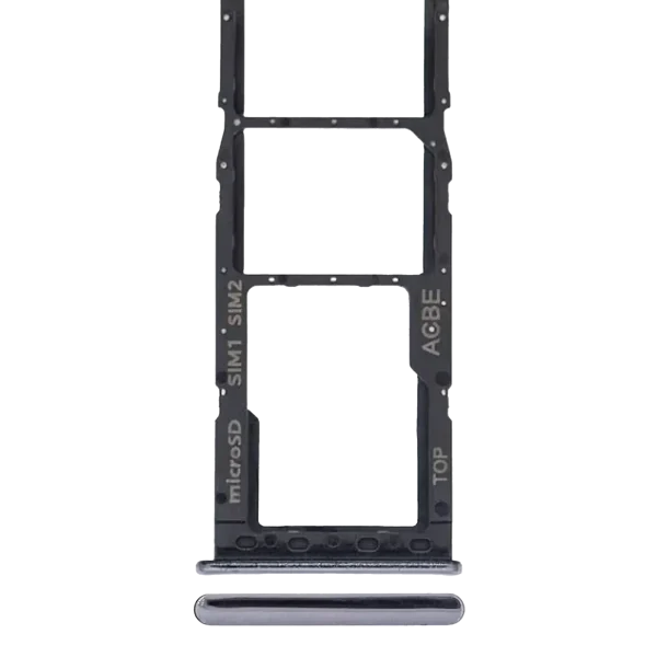 Samsung Galaxy A32 İle Uyumlu Çift Sim Kart Tepsisi (A325 2021) (Harika Siyah)