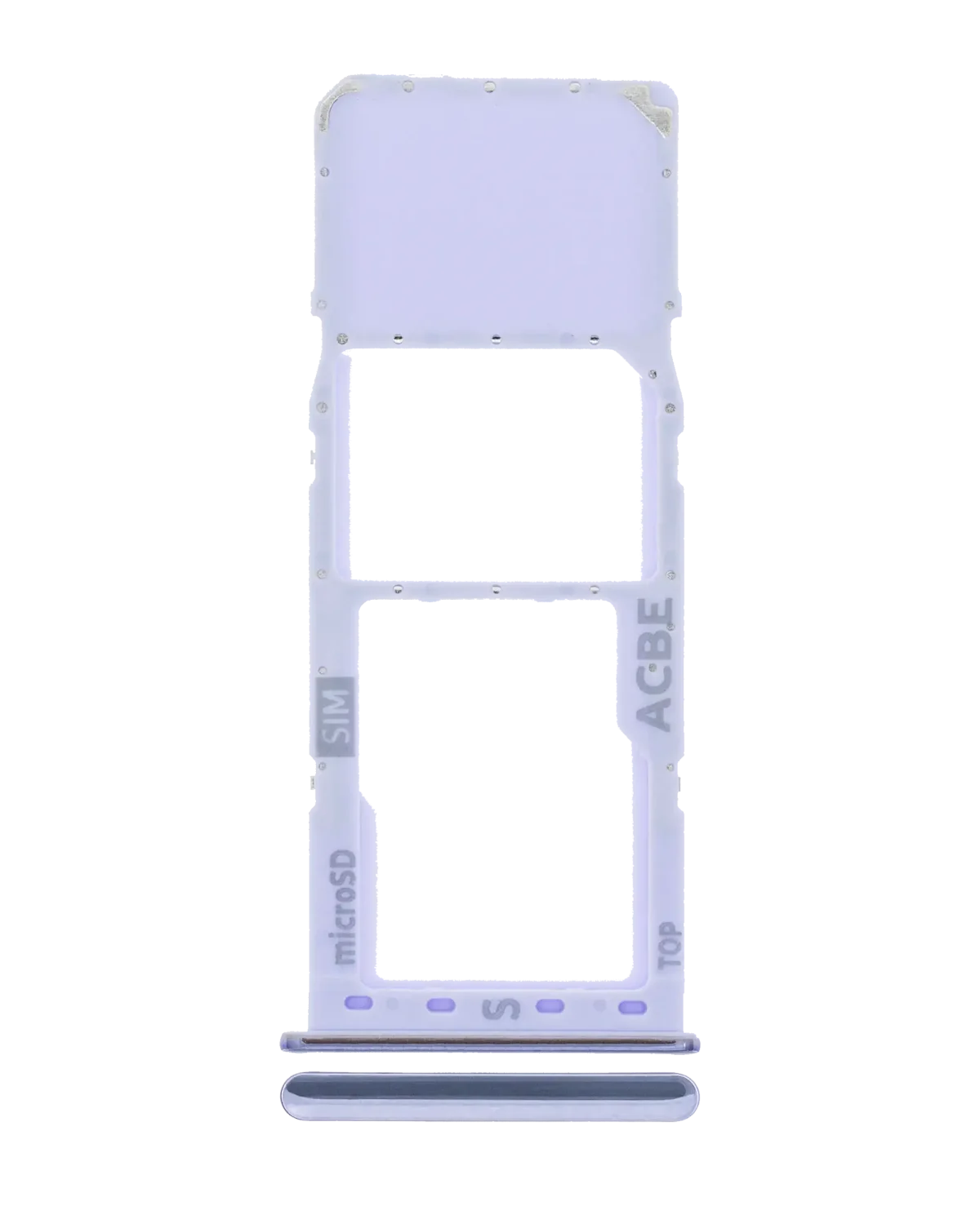 Samsung Galaxy A32 İle Uyumlu Tek Sim Kart Tepsisi (A325 2021) (Harika Menekşe)