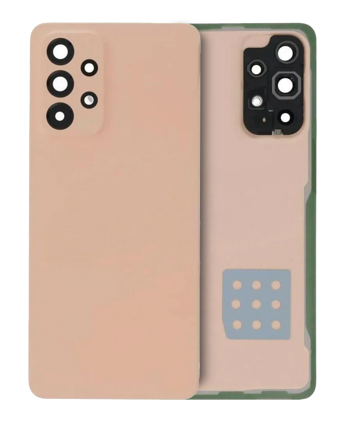 Samsung Galaxy A33 5G İle Uyumlu Arka Kapak Camı Kamera Lensiyle Uyumlu (A336 2022) (Servis Paketi) (Şeftali)
