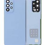 Samsung Galaxy A33 5G İle Uyumlu Arka Kapak Camı Kamera Lensli (A336 2022) (Servis Paketi) (Mavi)