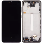 Samsung Galaxy A33 5G İle Uyumlu İçin Çerçeveli ekran (A336 2022) (Aftermarket Plus) (Siyah)  Orijinal Ekranı - Görsel 2