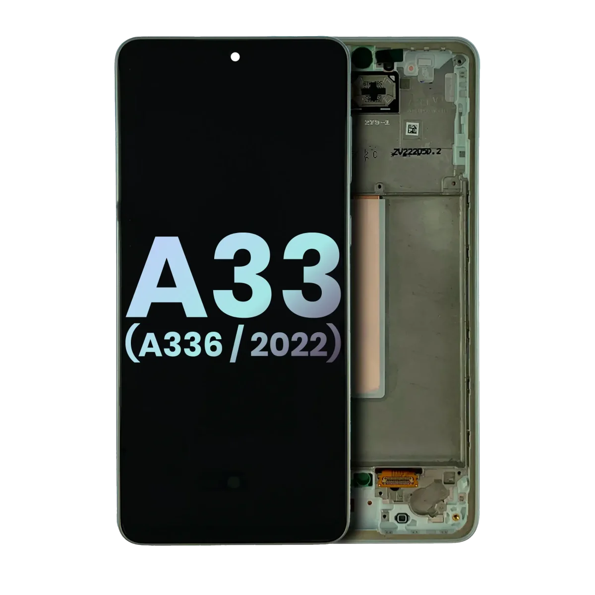 Samsung Galaxy A33 5G İle Uyumlu İçin Çerçeveli ekran (A336 2022) (Servis Paketi) (Harika Beyaz)  Orijinal Ekranı