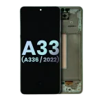 Samsung Galaxy A33 5G İle Uyumlu İçin Çerçeveli ekran (A336 2022) (Servis Paketi) (Harika Beyaz)  Orijinal Ekranı - Görsel 3