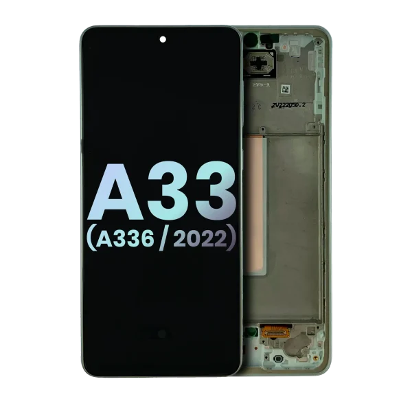 Samsung Galaxy A33 5G İle Uyumlu İçin Çerçeveli ekran (A336 2022) (Servis Paketi) (Harika Beyaz)  Orijinal Ekranı