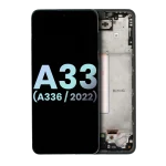 Samsung Galaxy A33 5G İle Uyumlu İçin Çerçeveli ekran (A336 2022) (Servis Paketi) (Siyah)  Orijinal Ekranı - Görsel 3