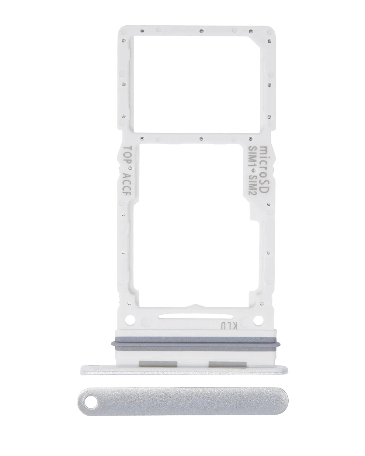 Samsung Galaxy A33 5G İle Uyumlu İle Uyumlu Çift Sim Kart Tepsisi (A336 2022) (Beyaz)