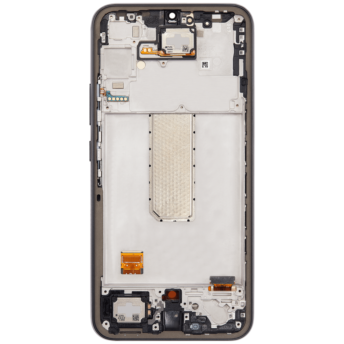Samsung Galaxy A34 5G İle Uyumlu (A346 2023) Orijinal (Grafit) Çerçeveli ekran Orijinal Ekranı - Görsel 4
