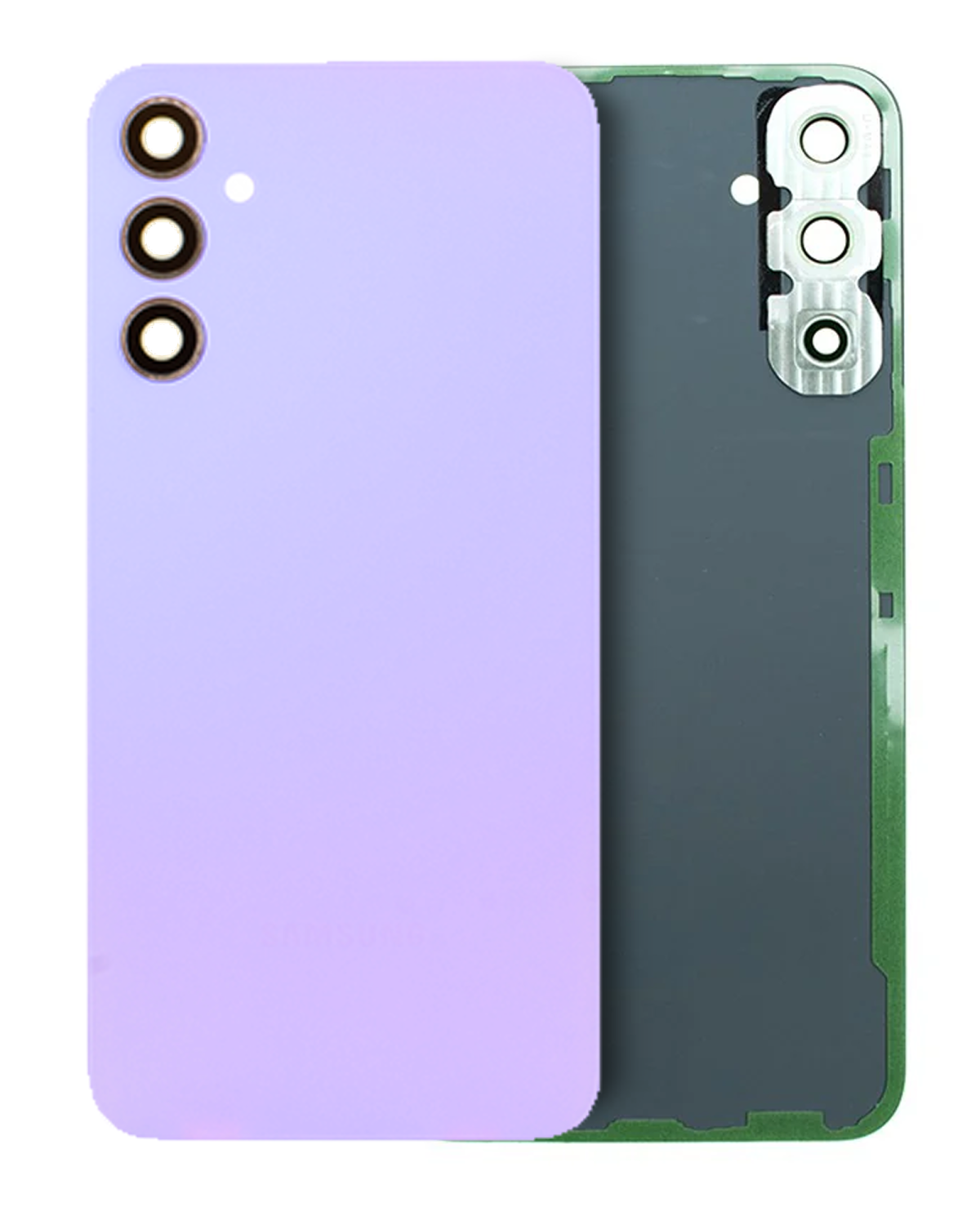 Samsung Galaxy A34 5G İle Uyumlu Arka Kapak Camı Kamera Lensiyle Uyumlu (A346 2023) (Servis Paketi) (Menekşe)