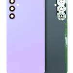 Samsung Galaxy A34 5G İle Uyumlu Arka Kapak Camı Kamera Lensiyle Uyumlu (A346 2023) (Servis Paketi) (Menekşe)