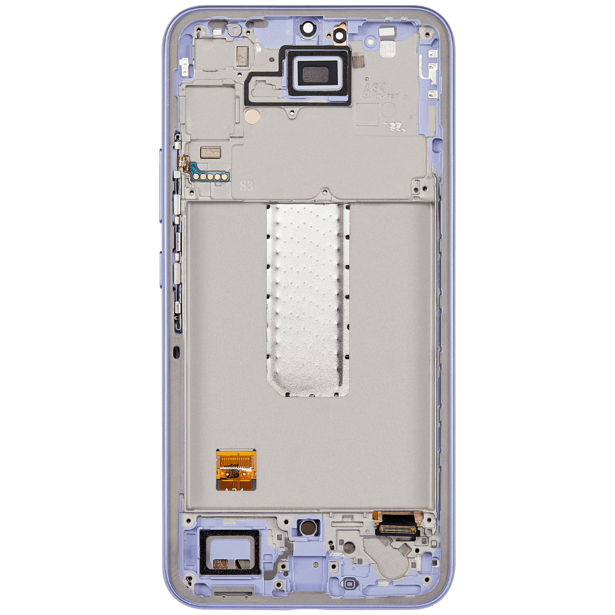 Samsung Galaxy A34 5G İle Uyumlu İçin Çerçeveli ekran (A346 2023) Orijinal (Menekşe)  Orijinal Ekranı - Görsel 4
