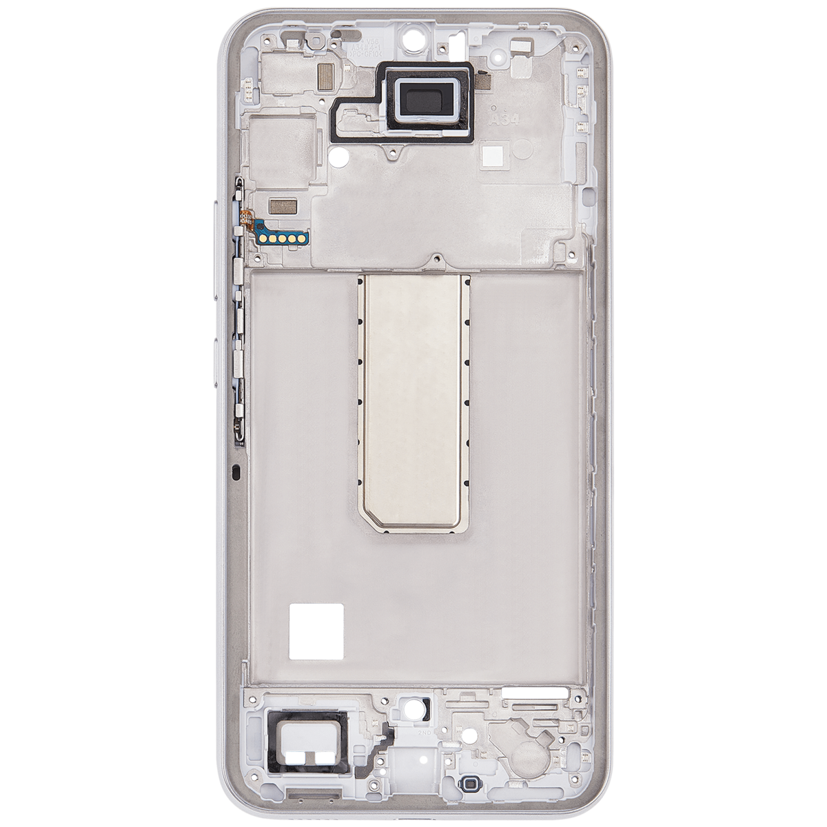 Samsung Galaxy A34 Orta İle Uyumlu Çerçeve Muhafazası (A346 2023) (Gümüş) - Görsel 4