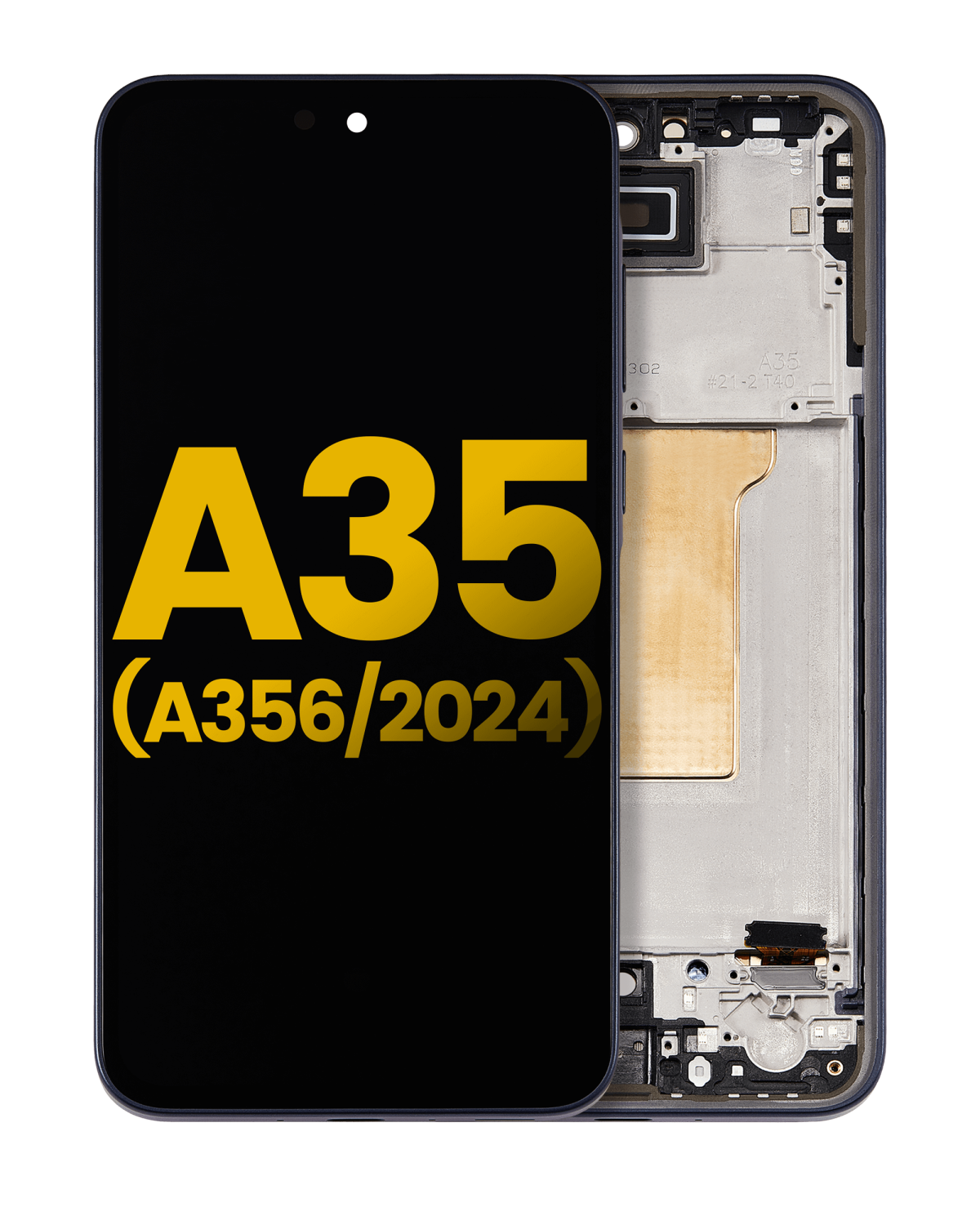 Samsung Galaxy A35 5G İle Uyumlu İçin Çerçeveli ekran (A356 2024) Orijinal (Lacivert)  Orijinal Ekranı Uyumlu
