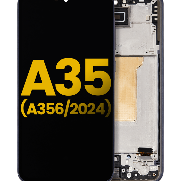 Samsung Galaxy A35 5G İle Uyumlu İçin Çerçeveli ekran (A356 2024) Orijinal (Lacivert)  Orijinal Ekranı Uyumlu