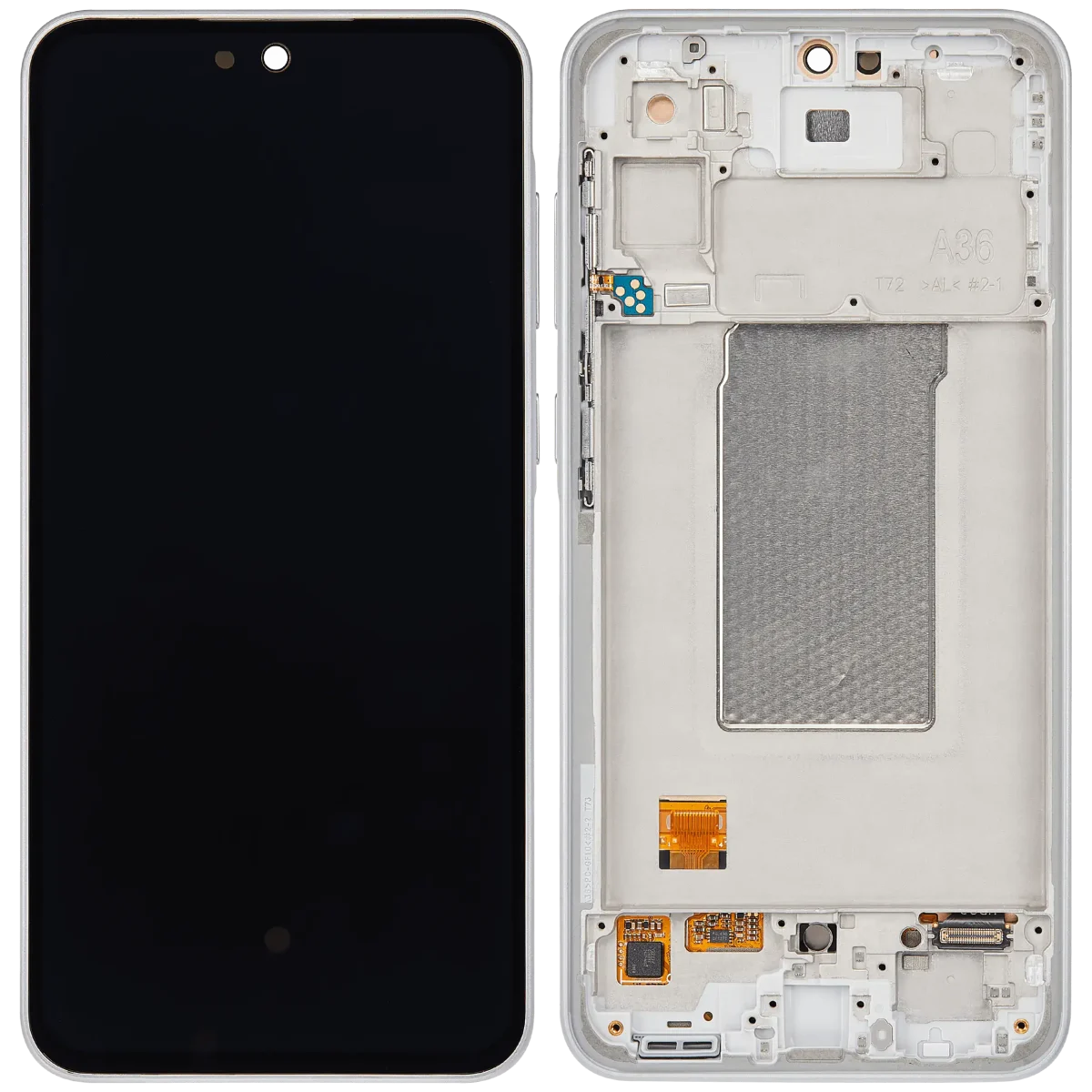Samsung Galaxy A36 5G İle Uyumlu İçin Çerçeveli ekran (A366 2025) Orijinal (Beyaz)  Orijinal Ekranı - Görsel 2