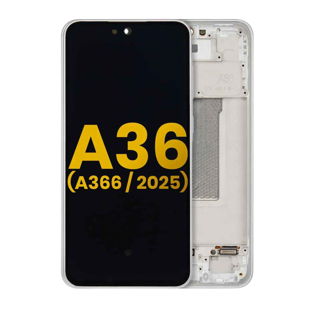 Samsung Galaxy A36 5G İle Uyumlu İçin Çerçeveli ekran (A366 2025) Orijinal (Beyaz)  Orijinal Ekranı - Görsel 3