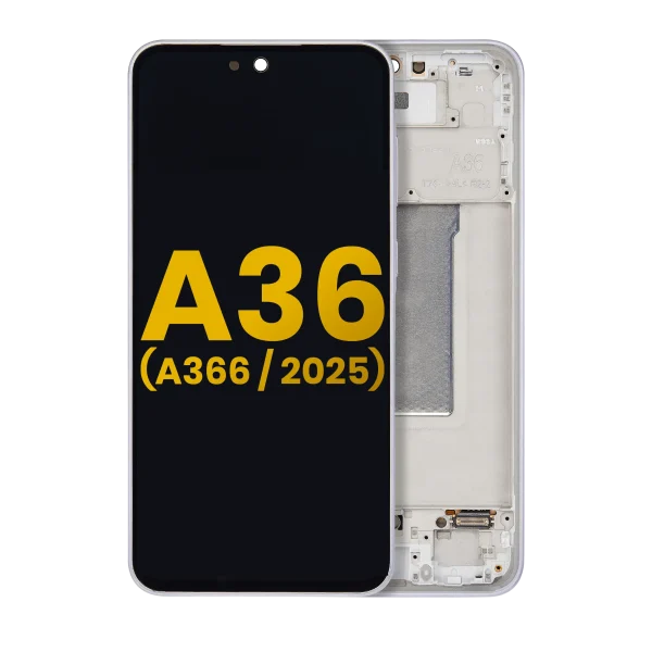 Samsung Galaxy A36 5G İle Uyumlu İçin Çerçeveli ekran (A366 2025) Orijinal (Lavanta)  Orijinal Ekranı