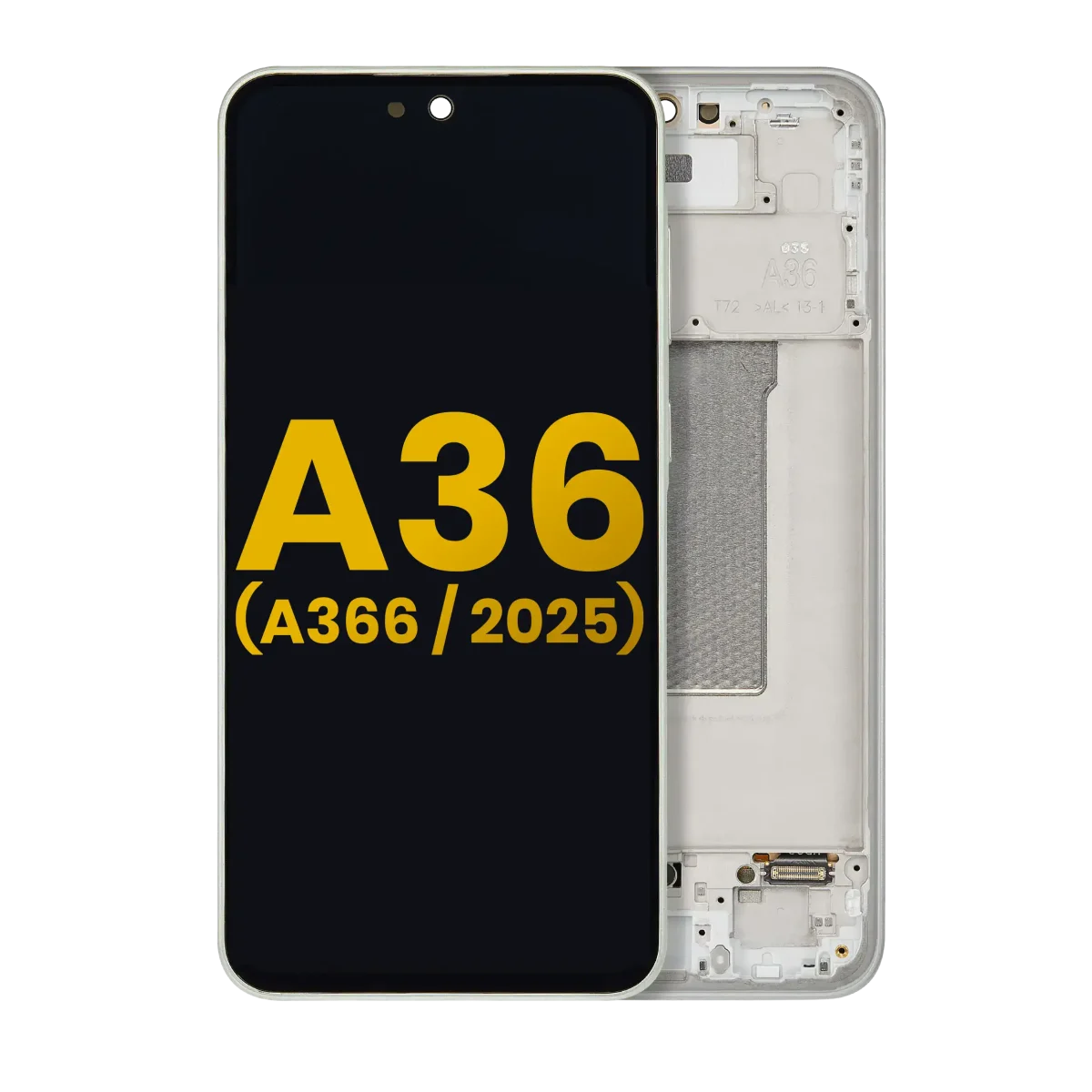 Samsung Galaxy A36 5G İle Uyumlu İçin Çerçeveli ekran (A366 2025) Orijinal (Lime)  Orijinal Ekranı