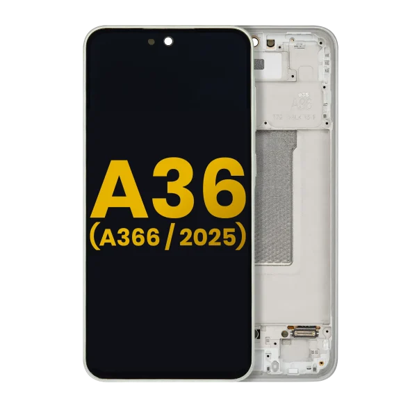 Samsung Galaxy A36 5G İle Uyumlu İçin Çerçeveli ekran (A366 2025) Orijinal (Lime)  Orijinal Ekranı