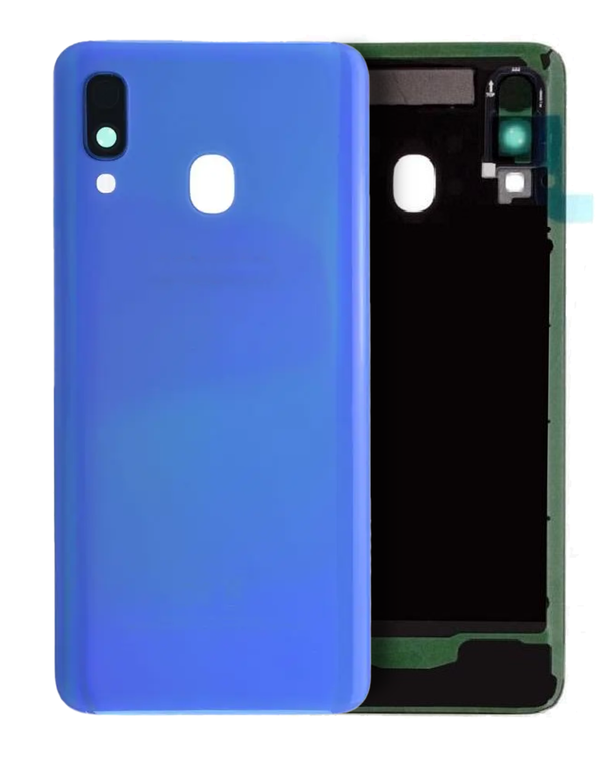 Samsung Galaxy A40 Arka İle Uyumlu Kapak Camı Kamera Lensiyle Uyumlu (A405 2019) (Servis Paketi) (Mavi)
