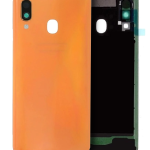 Samsung Galaxy A40 Arka İle Uyumlu Kapak Camı Kamera Lensiyle Uyumlu (A405 2019) (Servis Paketi) (Turuncu)