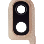 Samsung Galaxy A40 İle Uyumlu Arka Kamera Cam Mercek Ve Kapak Çerçevesi (A405 2019) (Mercan)