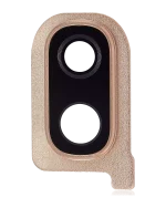 Samsung Galaxy A40 İle Uyumlu Arka Kamera Cam Mercek Ve Kapak Çerçevesi (A405 2019) (Mercan)