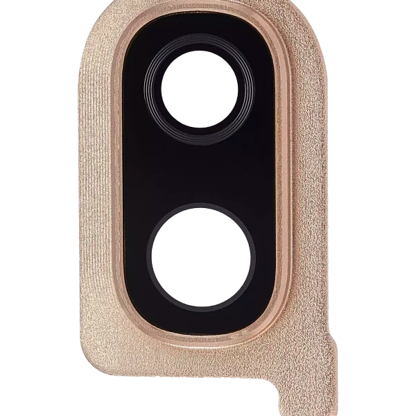 Samsung Galaxy A40 İle Uyumlu Arka Kamera Cam Mercek Ve Kapak Çerçevesi (A405 2019) (Mercan)