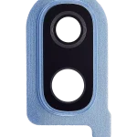 Samsung Galaxy A40 İle Uyumlu Arka Kamera Cam Mercek ve Kapak Çerçevesi (A405 2019) (Mavi)