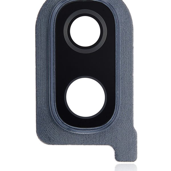 Samsung Galaxy A40 İle Uyumlu Arka Kamera Cam Mercek ve Kapak Çerçevesi (A405 2019) (Siyah)