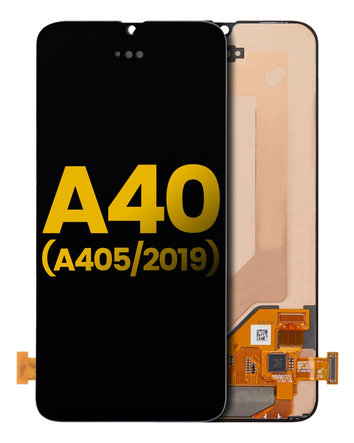 Samsung Galaxy A40 İle Uyumlu Çerçevesiz ekran Orijinal Ekranı (A405 2019) Orijinal (Tüm Renkler)