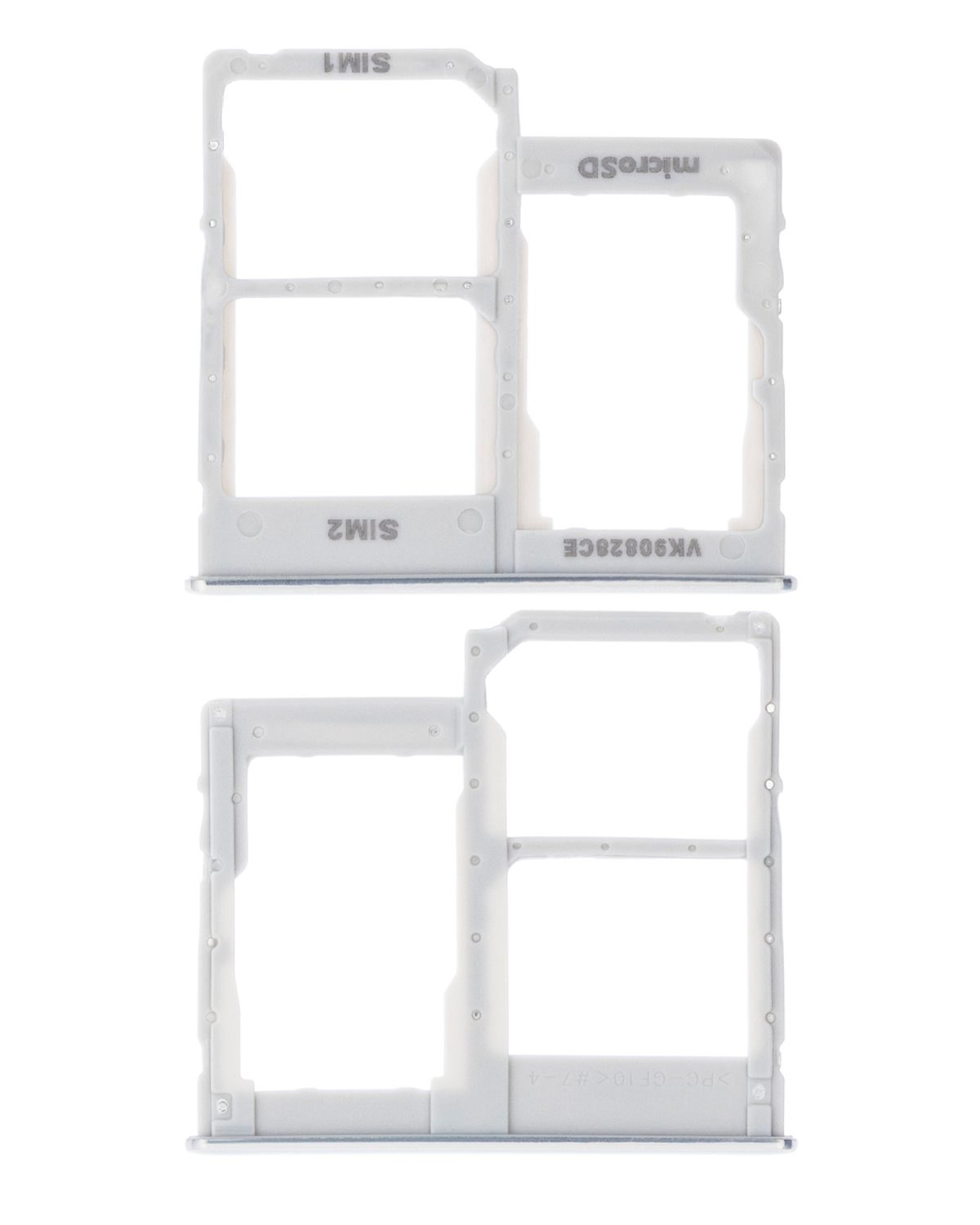 Samsung Galaxy A40 İle Uyumlu Çift Sim Kart Tepsisi (A405 2019) (Beyaz) - Görsel 2