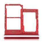 Samsung Galaxy A40 İle Uyumlu Çift Sim Kart Tepsisi (A405 2019) (Kırmızı)