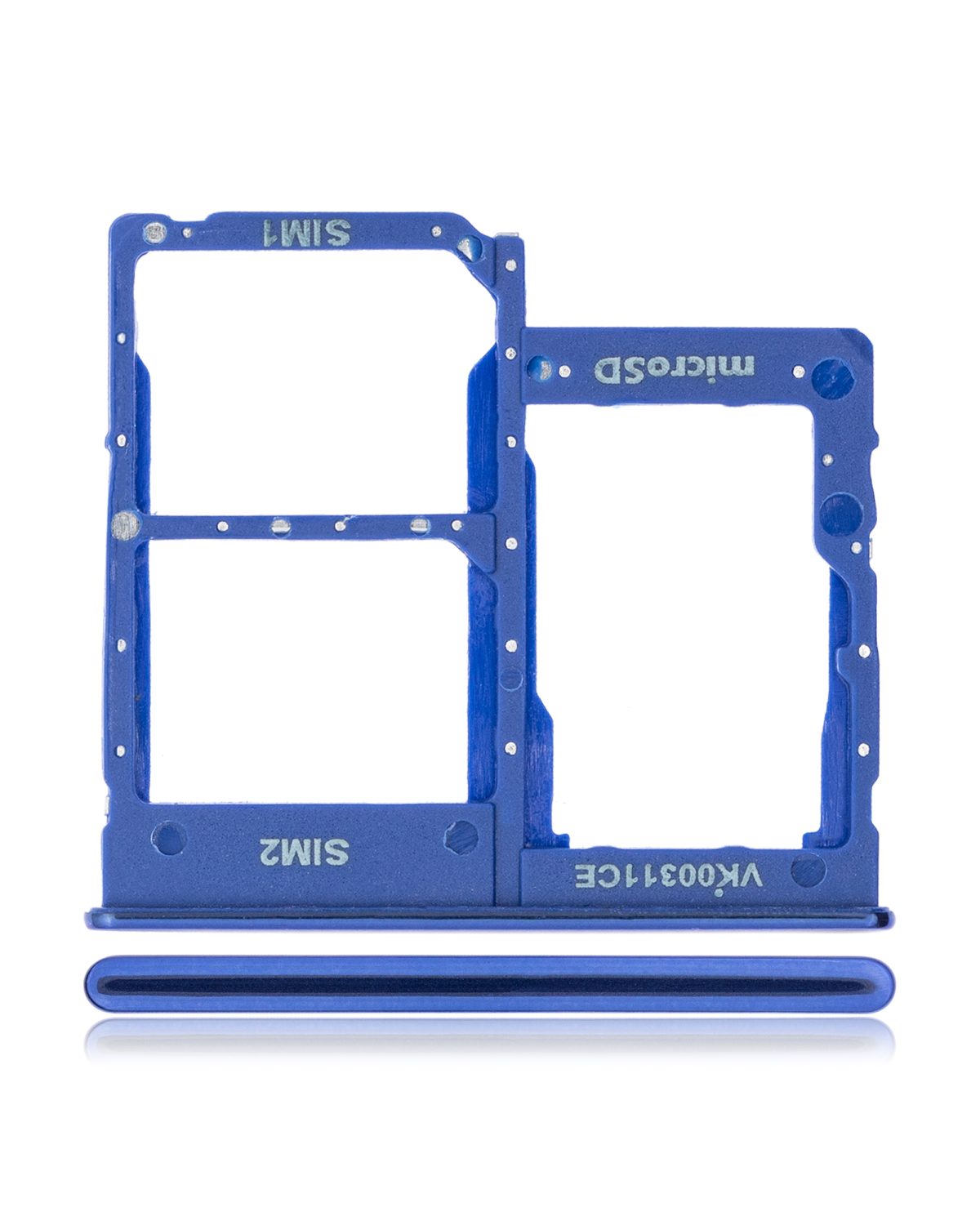 Samsung Galaxy A40 İle Uyumlu Çift Sim Kart Tepsisi (A405 2019) (Mavi) - Görsel 3