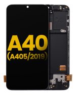 Samsung Galaxy A40 İle Uyumlu İçin Çerçeveli ekran (A405 2019) Orijinal (Tüm Renkler)  Orijinal Ekranı