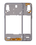 Samsung Galaxy A40 İle Uyumlu  Orta Çerçeve Kasası (A405 2019) (Aftermarket Plus) (Beyaz)