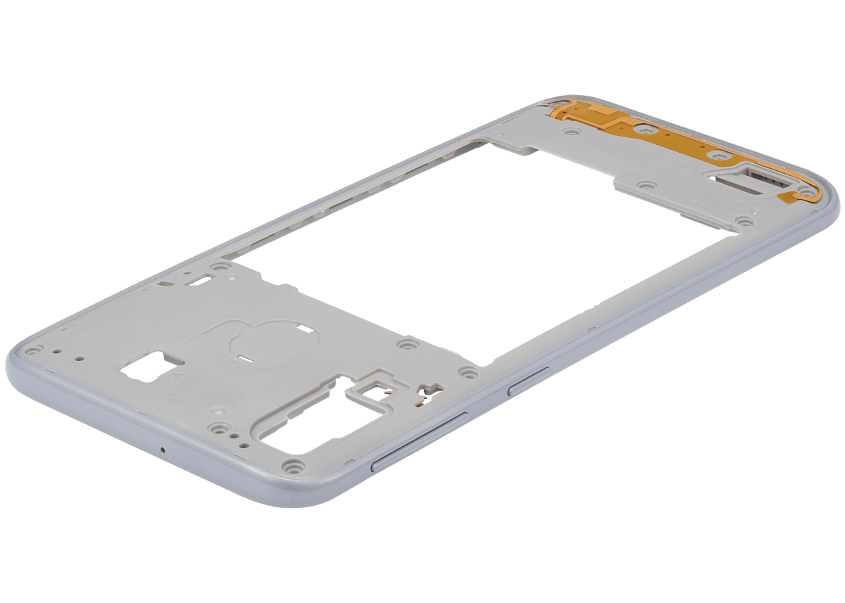 Samsung Galaxy A40 İle Uyumlu  Orta Çerçeve Kasası (A405 2019) (Aftermarket Plus) (Beyaz) - Görsel 5