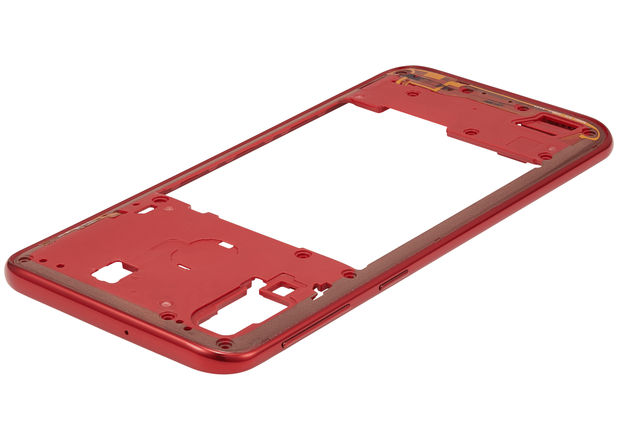 Samsung Galaxy A40 İle Uyumlu  Orta Çerçeve Kasası (A405 2019) (Aftermarket Plus) (Coral) - Görsel 5