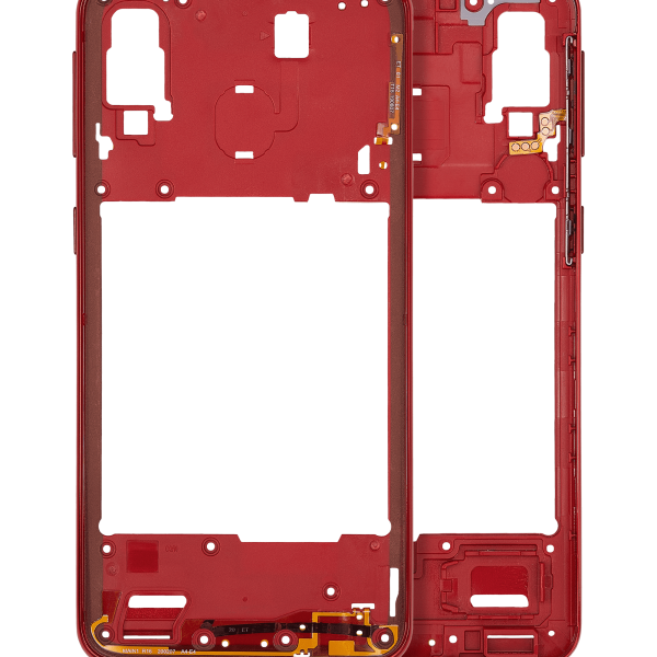 Samsung Galaxy A40 İle Uyumlu  Orta Çerçeve Kasası (A405 2019) (Aftermarket Plus) (Coral)