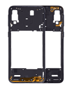 Samsung Galaxy A40 İle Uyumlu  Orta Çerçeve Kasası (A405 2019) (Aftermarket Plus) (Siyah)