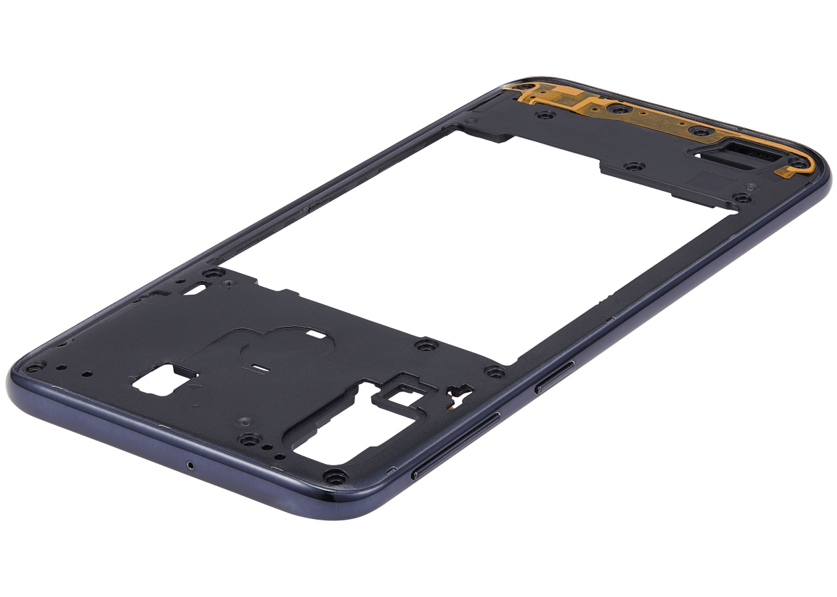 Samsung Galaxy A40 İle Uyumlu  Orta Çerçeve Kasası (A405 2019) (Aftermarket Plus) (Siyah) - Görsel 5